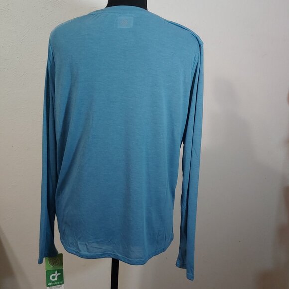 MPG Women's Athletic Long Sleeve Top Twist 2.0 Quick Drying Black & Blue 2Pc Set - Picture 4 of 8